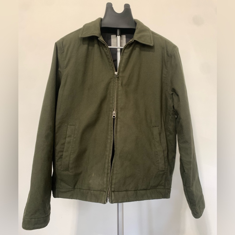Everlane Lined Canvas Work Jacket Men’s Large - Dark Green